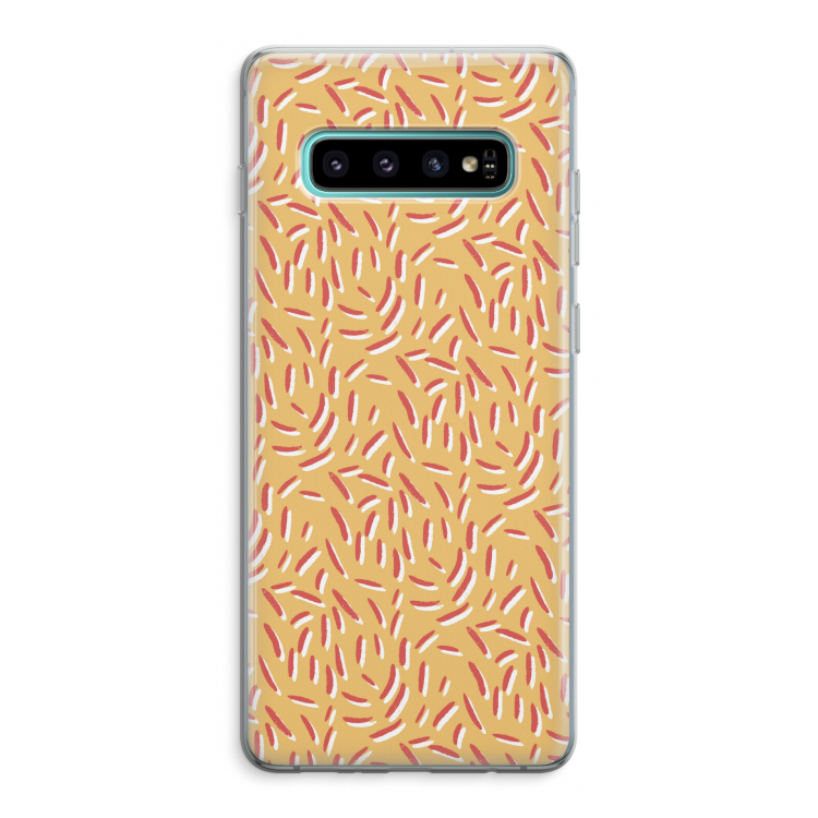 Camouflage: Samsung Galaxy S10 Plus Transparant Hoesje