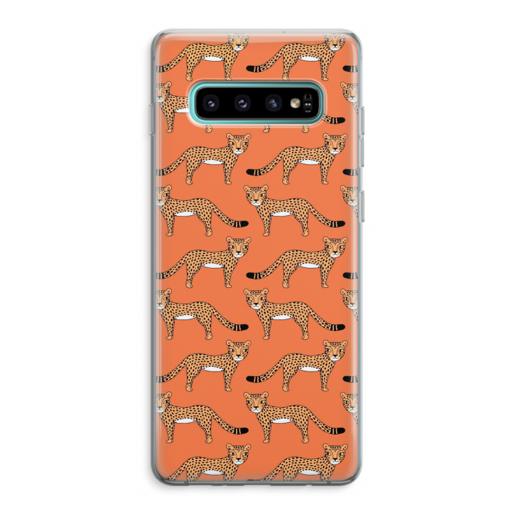 Cheetah: Samsung Galaxy S10 Plus Transparant Hoesje