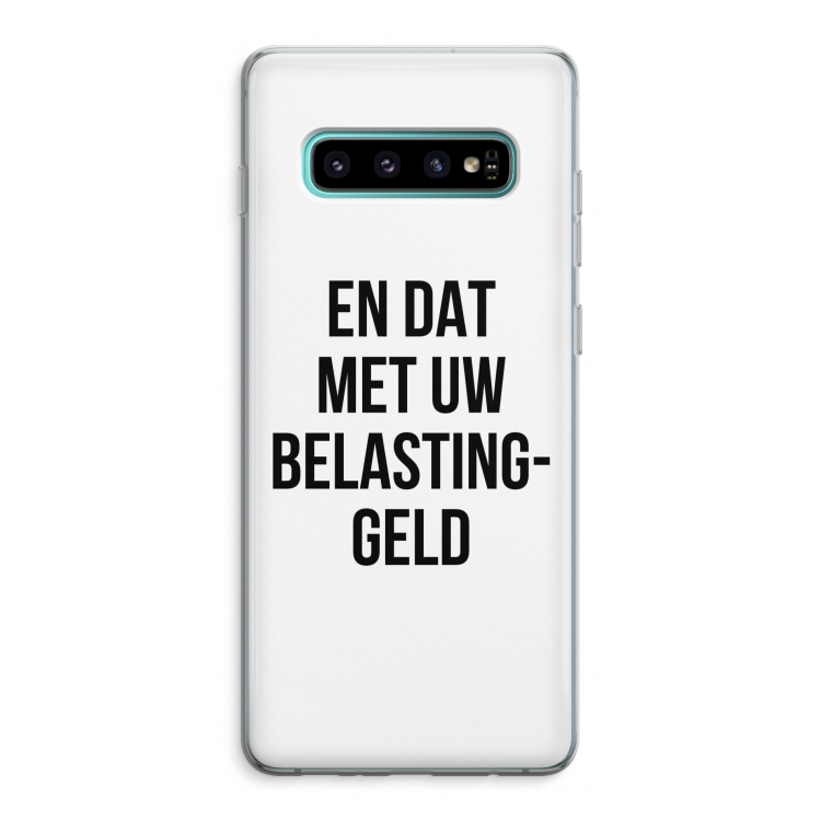 Belastinggeld: Samsung Galaxy S10 Plus Transparant Hoesje