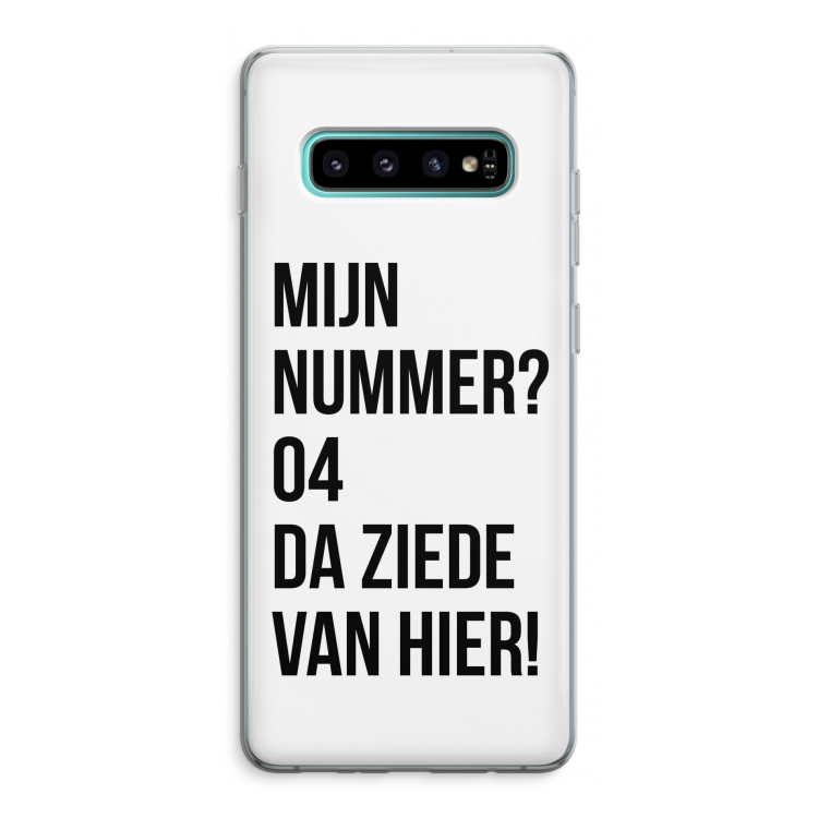 Da ziede van hier: Samsung Galaxy S10 Plus Transparant Hoesje
