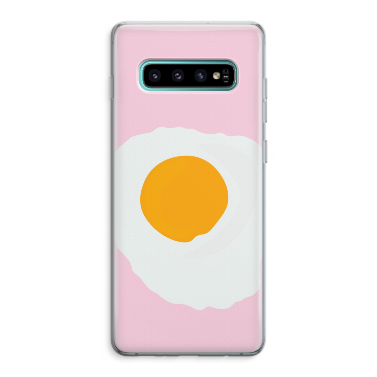 Sunny side up: Samsung Galaxy S10 Plus Transparant Hoesje
