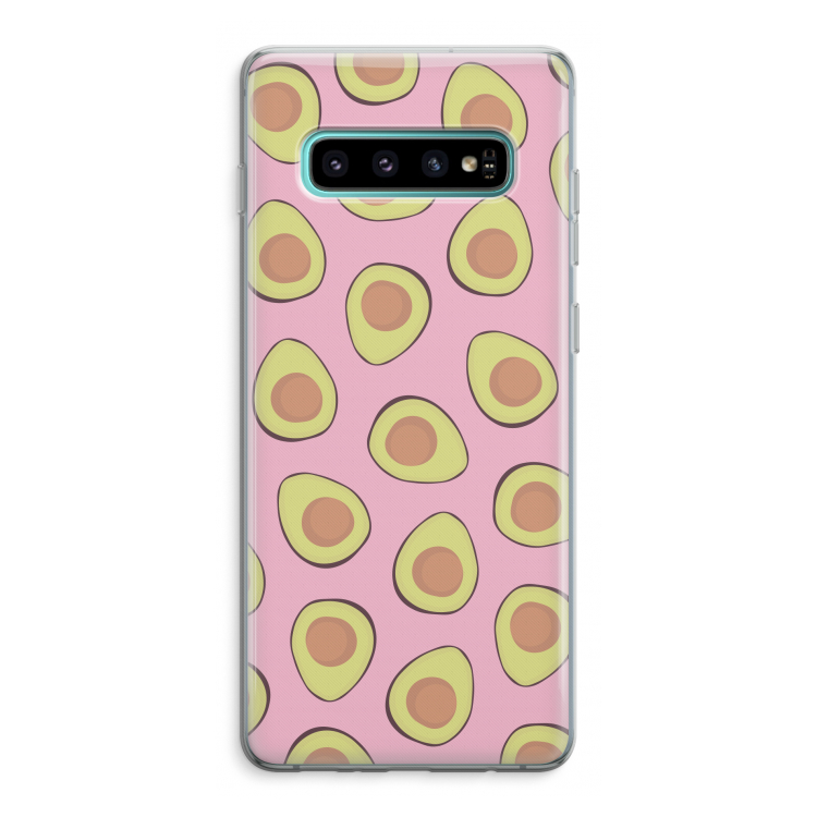 Dancing avocados: Samsung Galaxy S10 Plus Transparant Hoesje