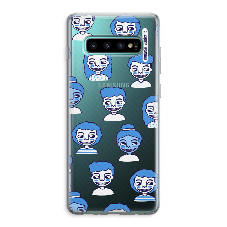 Gezichtjes: Samsung Galaxy S10 Plus Transparant Hoesje