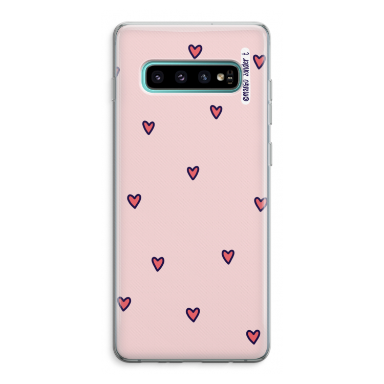 Hartjes: Samsung Galaxy S10 Plus Transparant Hoesje