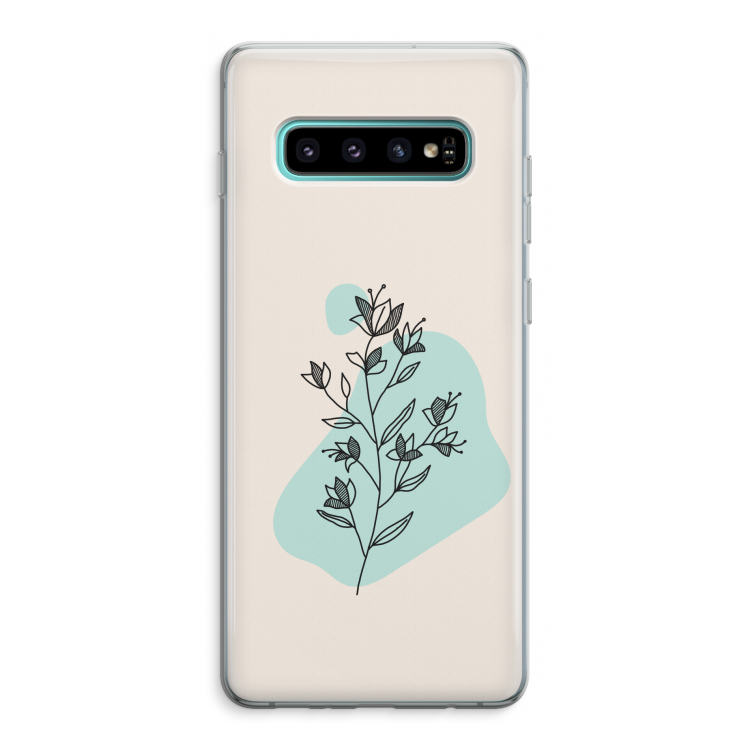 Violets are blue: Samsung Galaxy S10 Plus Transparant Hoesje