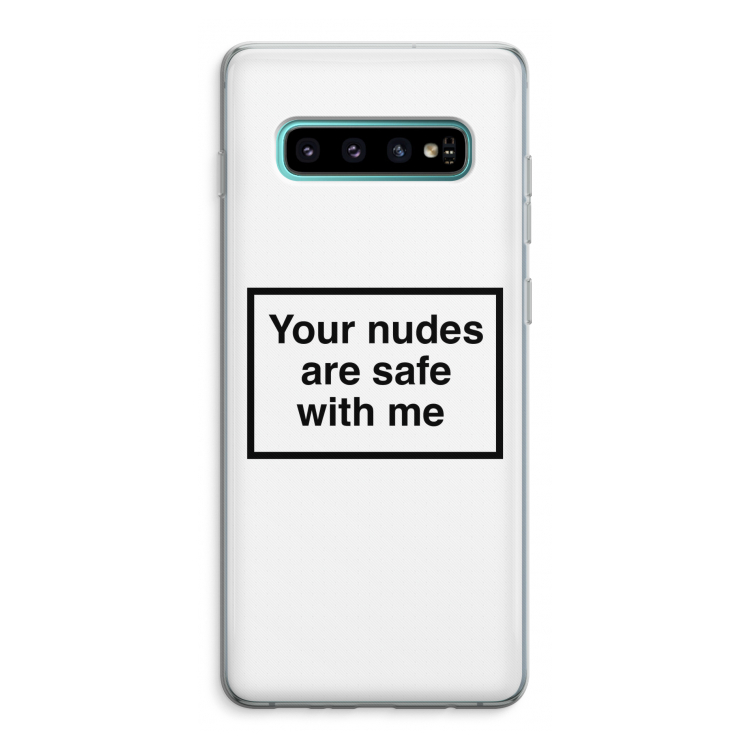 Safe with me: Samsung Galaxy S10 Plus Transparant Hoesje