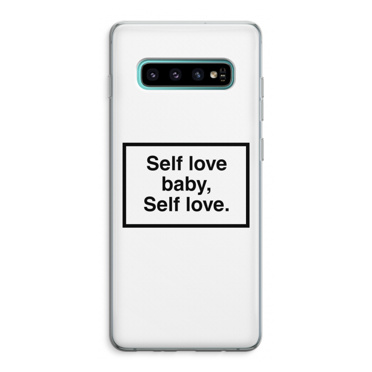 Self love: Samsung Galaxy S10 Plus Transparant Hoesje