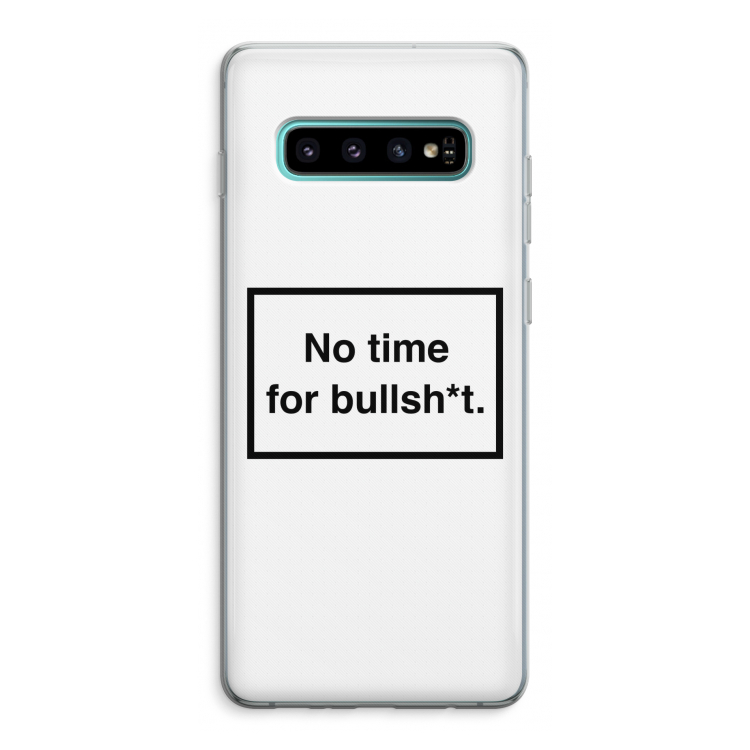No time: Samsung Galaxy S10 Plus Transparant Hoesje