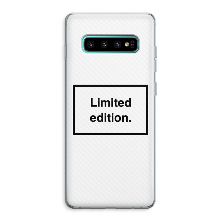 Limited edition: Samsung Galaxy S10 Plus Transparant Hoesje
