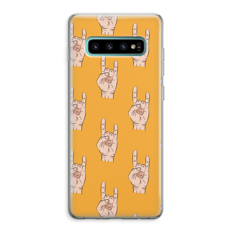 Rock: Samsung Galaxy S10 Plus Transparant Hoesje