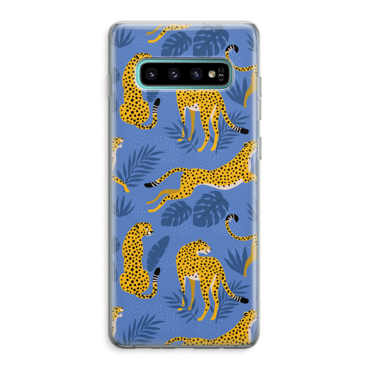 Luipaard: Samsung Galaxy S10 Plus Transparant Hoesje