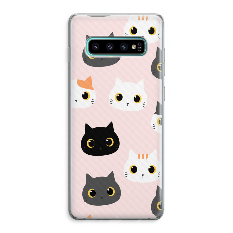 Katten: Samsung Galaxy S10 Plus Transparant Hoesje