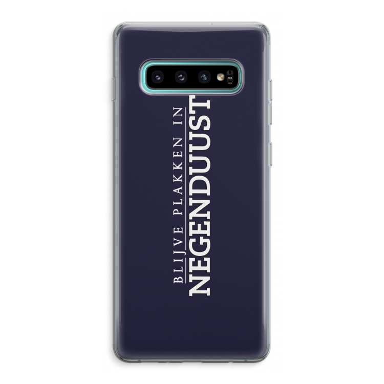 Blijve plakken in Negenduust: Samsung Galaxy S10 Plus Transparant Hoesje
