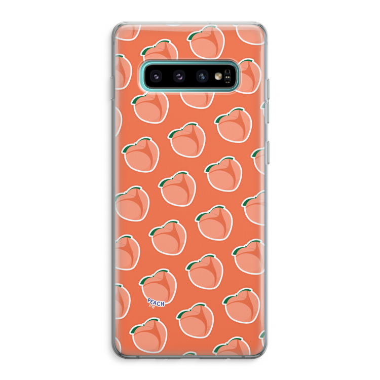 Just peachy: Samsung Galaxy S10 Plus Transparant Hoesje