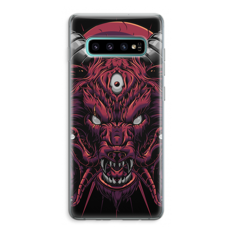 Hell Hound and Serpents: Samsung Galaxy S10 Plus Transparant Hoesje