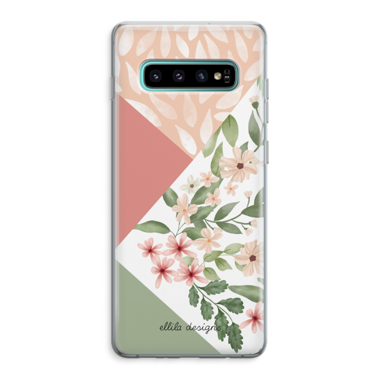 Sweet heaven geometrics: Samsung Galaxy S10 Plus Transparant Hoesje