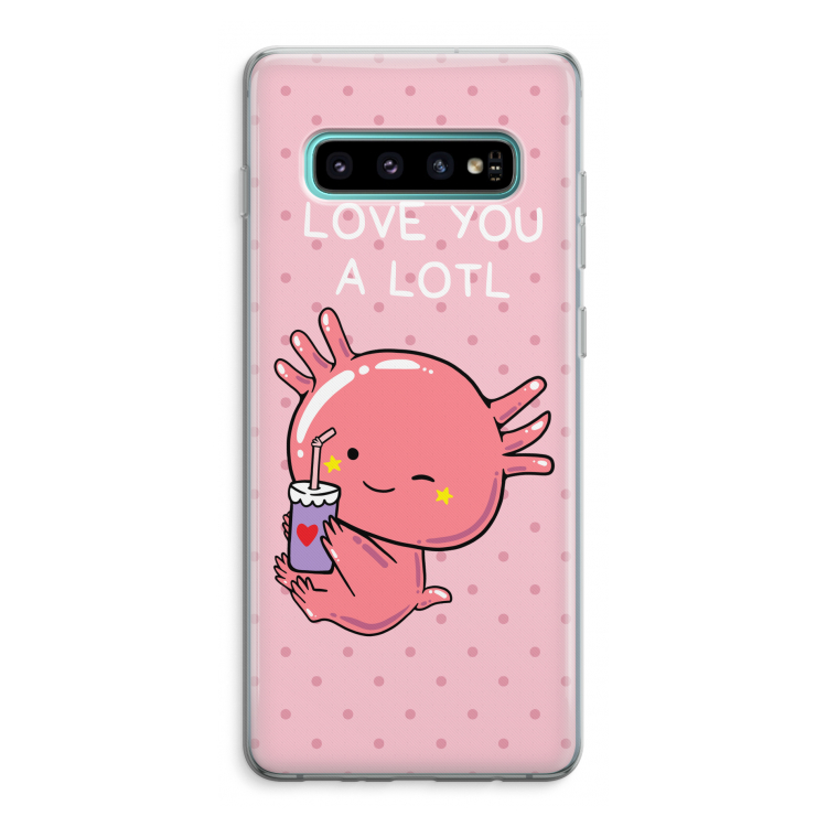 Love You A Lotl: Samsung Galaxy S10 Plus Transparant Hoesje