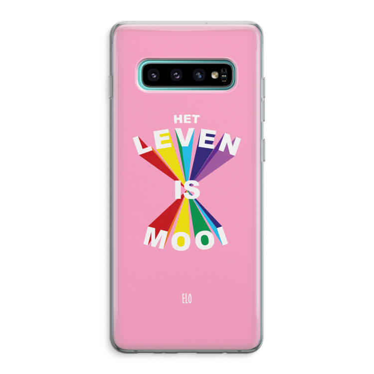 Het Leven Is Mooi: Samsung Galaxy S10 Plus Transparant Hoesje