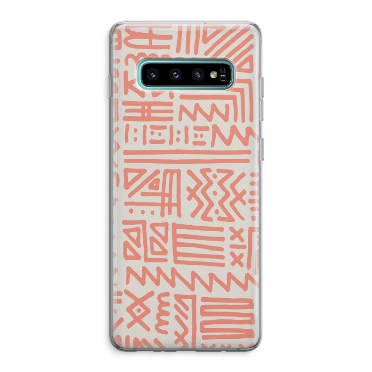 Marrakech Pink: Samsung Galaxy S10 Plus Transparant Hoesje