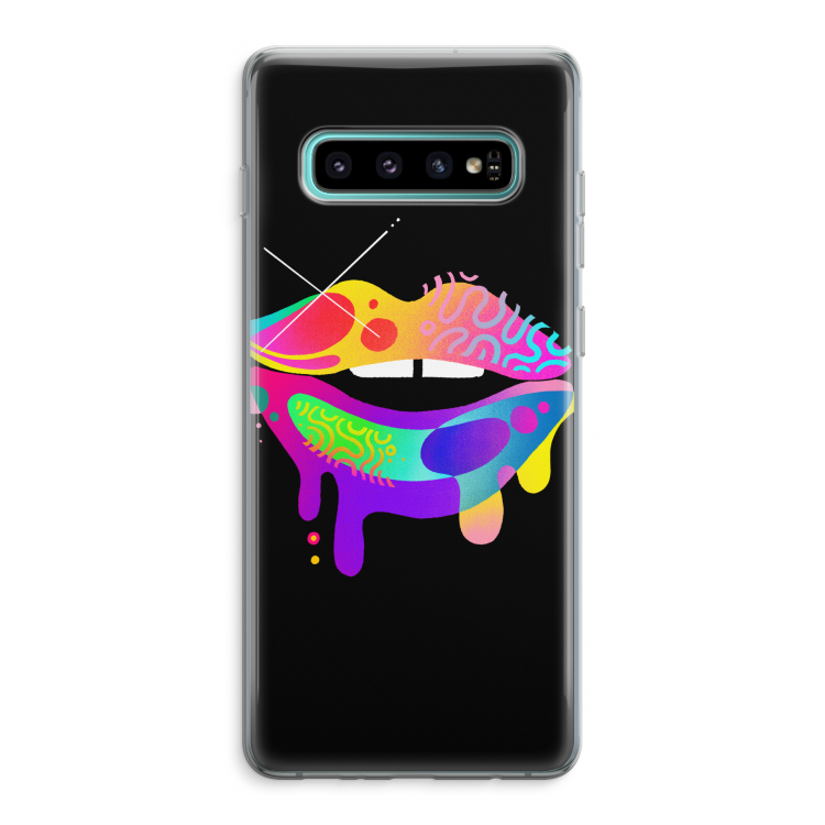 Lip Palette: Samsung Galaxy S10 Plus Transparant Hoesje
