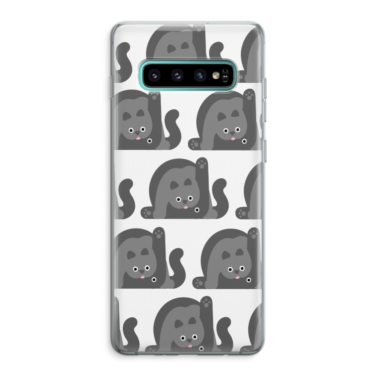 Cats: Samsung Galaxy S10 Plus Transparant Hoesje