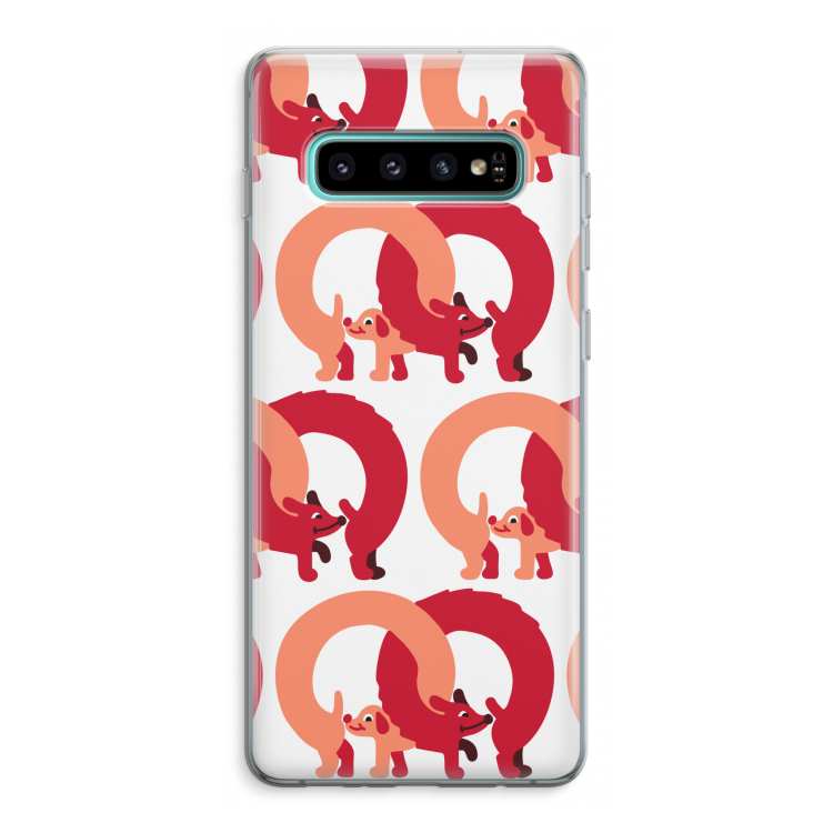 Dogs: Samsung Galaxy S10 Plus Transparant Hoesje