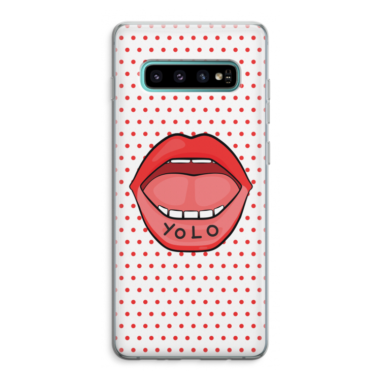 Yolo Denise: Samsung Galaxy S10 Plus Transparant Hoesje