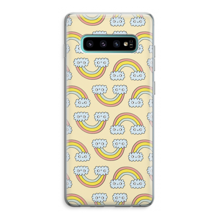 Regenboog: Samsung Galaxy S10 Plus Transparant Hoesje
