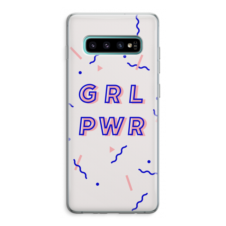 GRL PWR: Samsung Galaxy S10 Plus Transparant Hoesje
