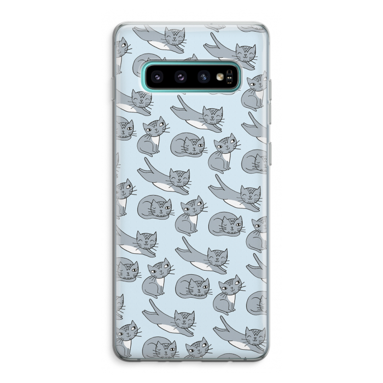 Poezen: Samsung Galaxy S10 Plus Transparant Hoesje