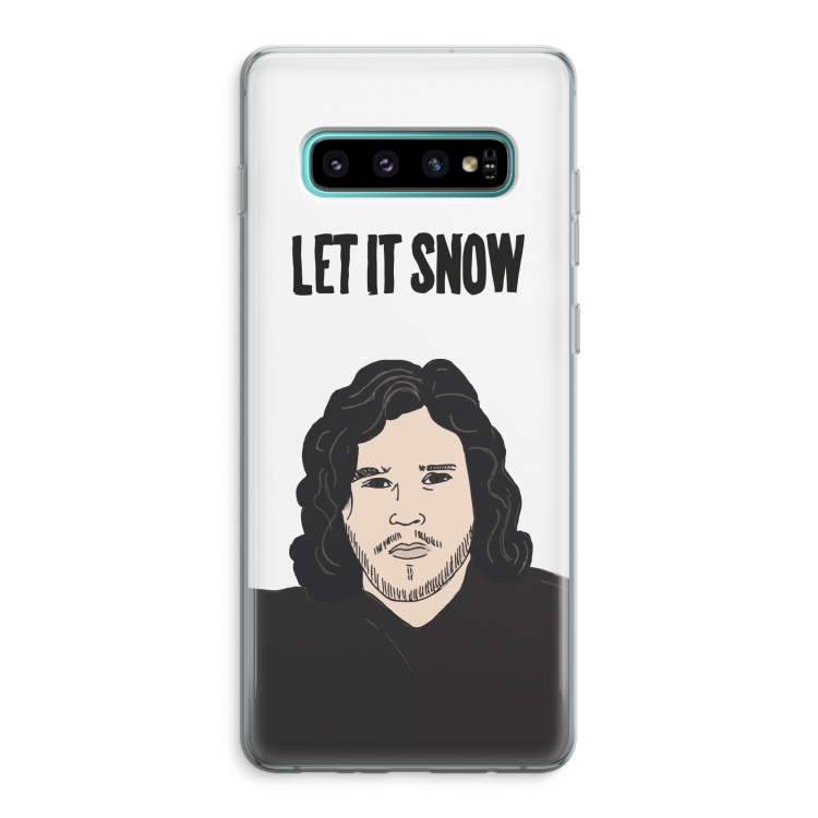 Let It Snow: Samsung Galaxy S10 Plus Transparant Hoesje