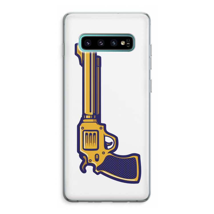 Pew Pew Pew: Samsung Galaxy S10 Plus Transparant Hoesje