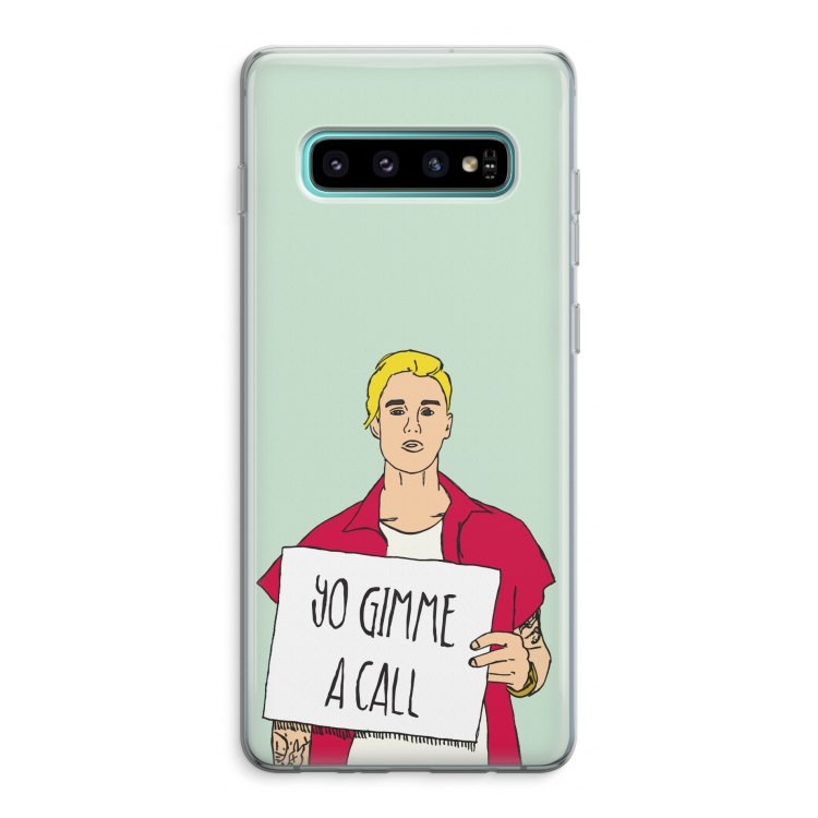 Gimme a call: Samsung Galaxy S10 Plus Transparant Hoesje