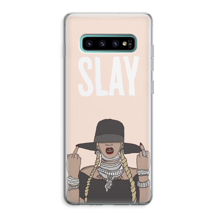 Slay All Day: Samsung Galaxy S10 Plus Transparant Hoesje