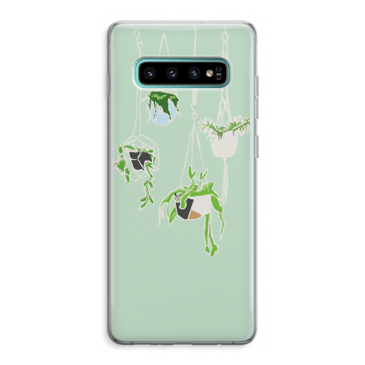 Hang In There: Samsung Galaxy S10 Plus Transparant Hoesje