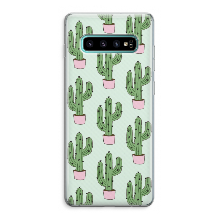 Cactus Lover: Samsung Galaxy S10 Plus Transparant Hoesje
