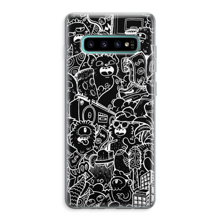 Vexx Black City : Samsung Galaxy S10 Plus Transparant Hoesje