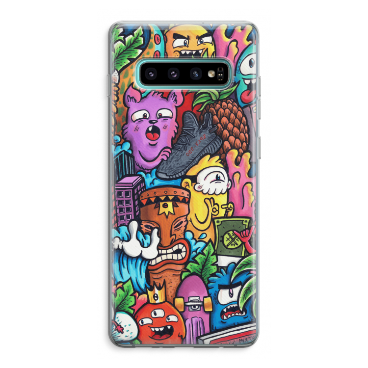 Vexx Mixtape: Samsung Galaxy S10 Plus Transparant Hoesje