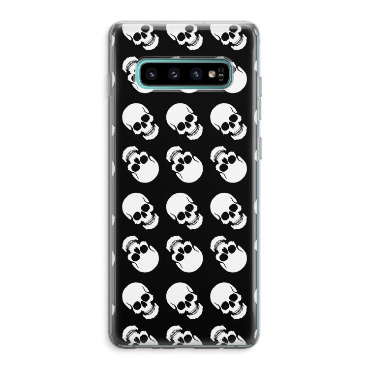 Musketon Skulls: Samsung Galaxy S10 Plus Transparant Hoesje