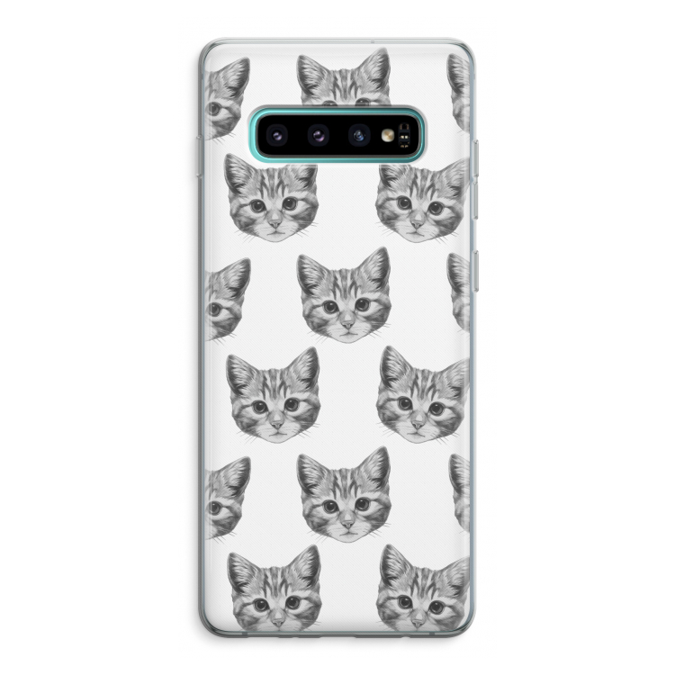 Kitten: Samsung Galaxy S10 Plus Transparant Hoesje