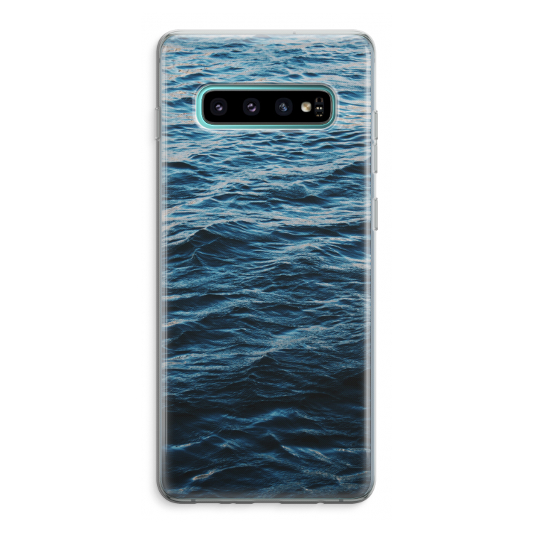 Oceaan: Samsung Galaxy S10 Plus Transparant Hoesje