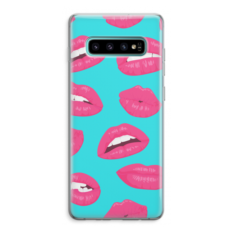Bite my lip: Samsung Galaxy S10 Plus Transparant Hoesje