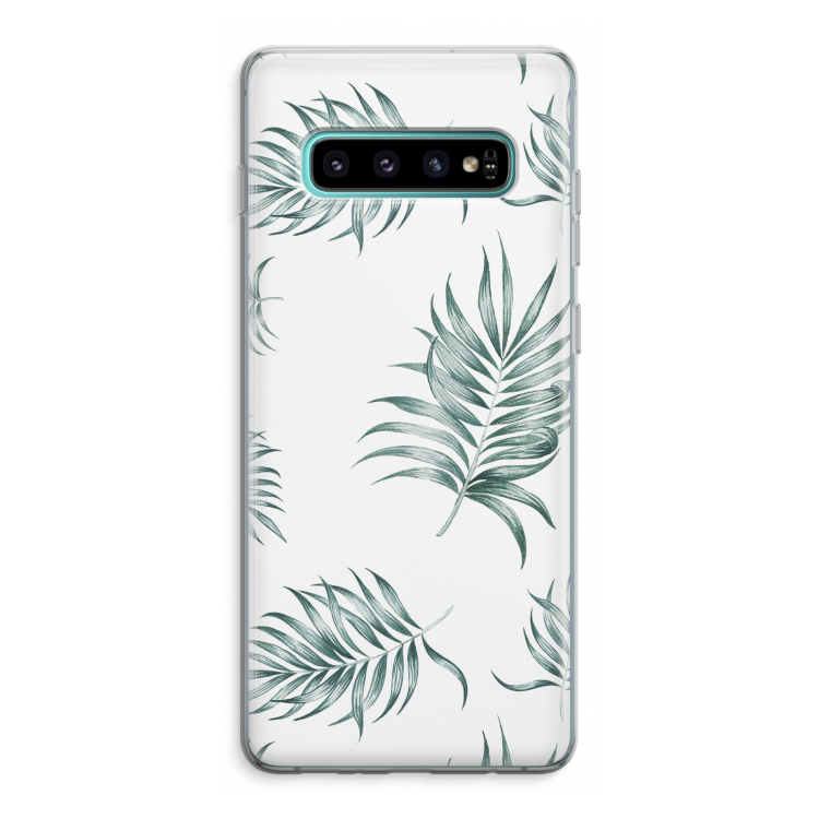 Simple leaves: Samsung Galaxy S10 Plus Transparant Hoesje