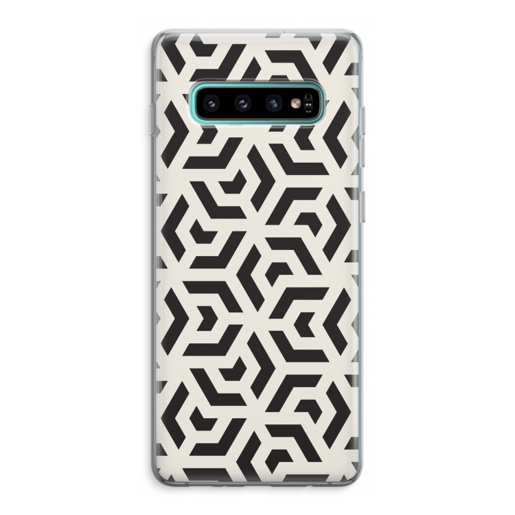 Crazy pattern: Samsung Galaxy S10 Plus Transparant Hoesje