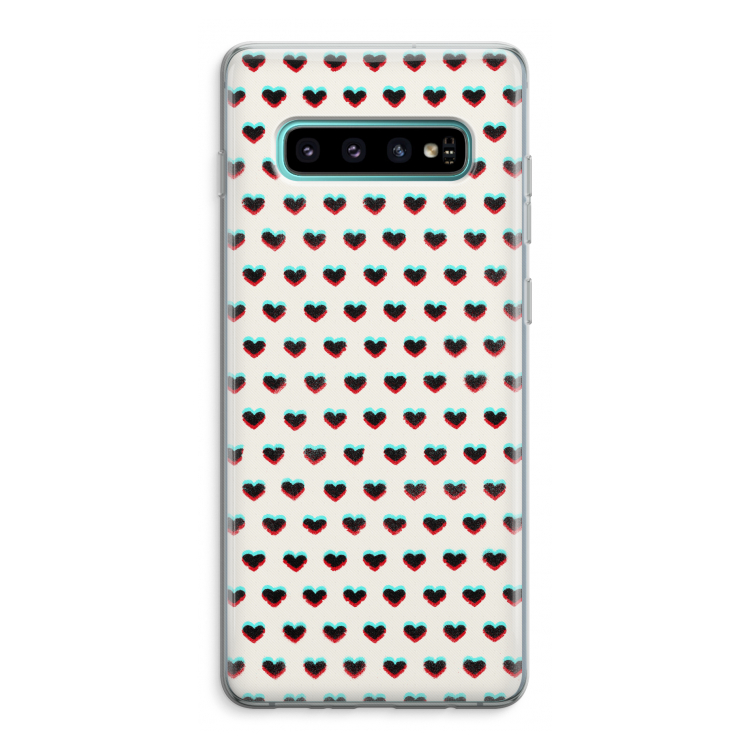 Hartjes: Samsung Galaxy S10 Plus Transparant Hoesje