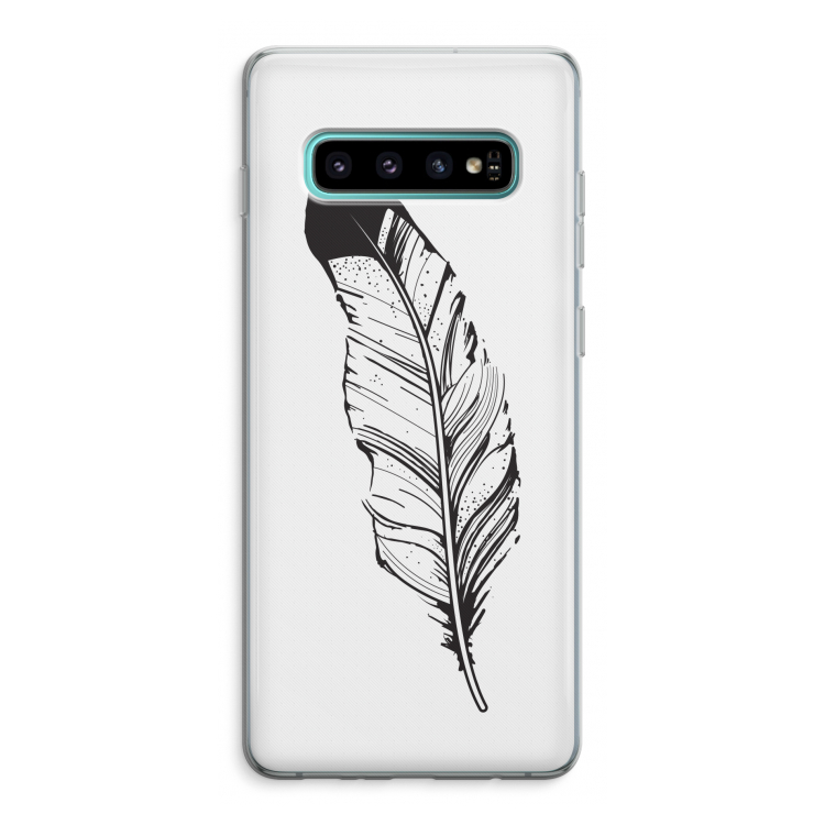 Pluim: Samsung Galaxy S10 Plus Transparant Hoesje