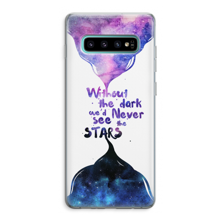 Stars quote: Samsung Galaxy S10 Plus Transparant Hoesje