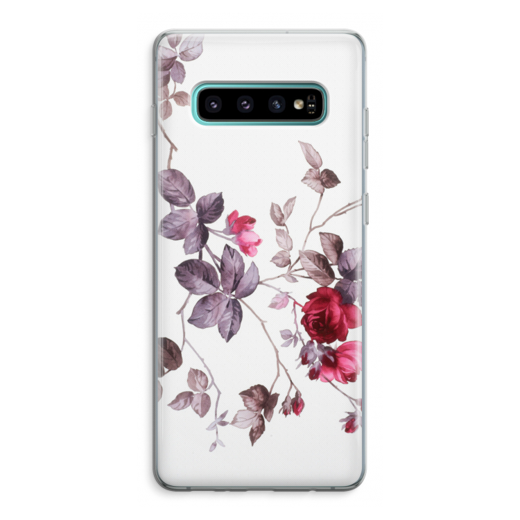 Mooie bloemen: Samsung Galaxy S10 Plus Transparant Hoesje