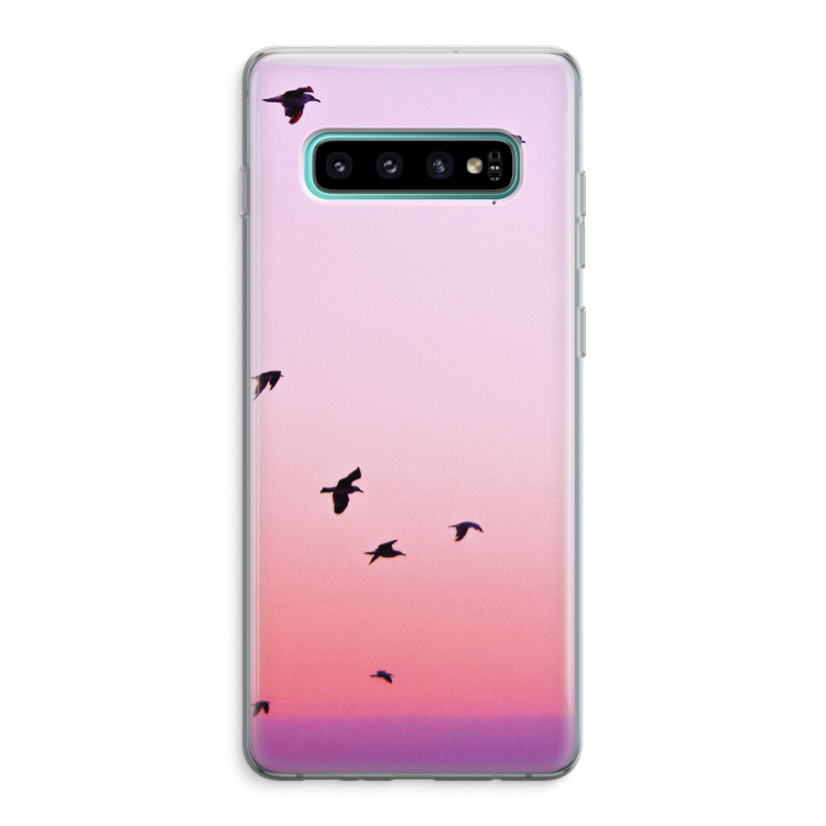 Fly away: Samsung Galaxy S10 Plus Transparant Hoesje