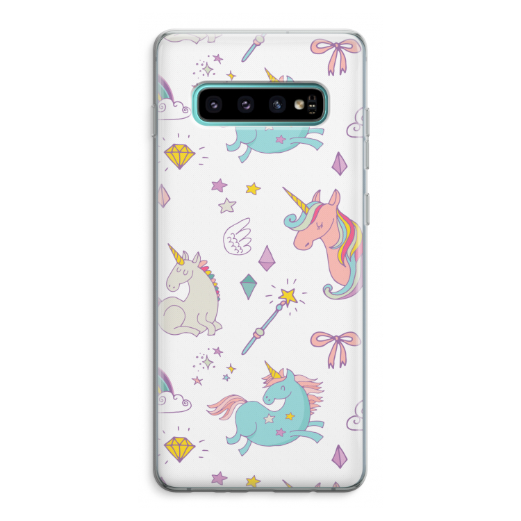 Fantasiewereld: Samsung Galaxy S10 Plus Transparant Hoesje